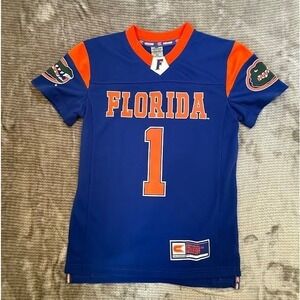 Colosseum Florida Gators Youth Jersey Blue Orange Football NCAA Size XS 6-7